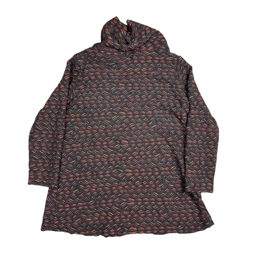 Ali Miles Sweater‎ Womens Small Tunic Stretch Cowl Neck Knit Polyester Colorful - Picture 4 of 11